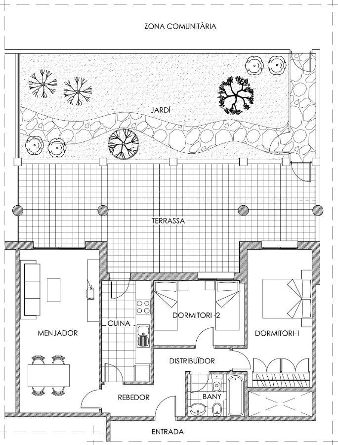 Gran Terraza, Jardín Privado, Piscina, Playa Cercana, Wifi 300mb, Netflix Apartamento *